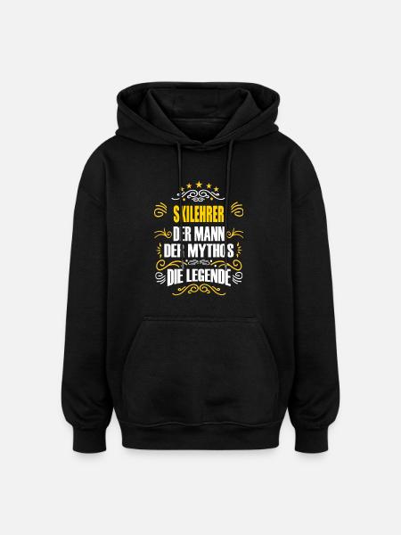 SKILEHRER - Oversized Unisex Hoodie - Schwarz