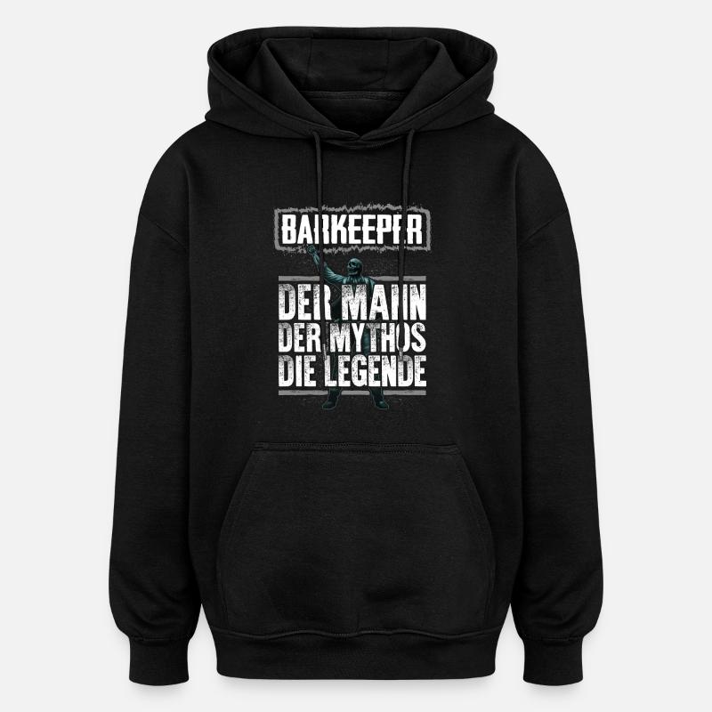 BARKEEPER - Mythos - Oversized Unisex Hoodie - Schwarz