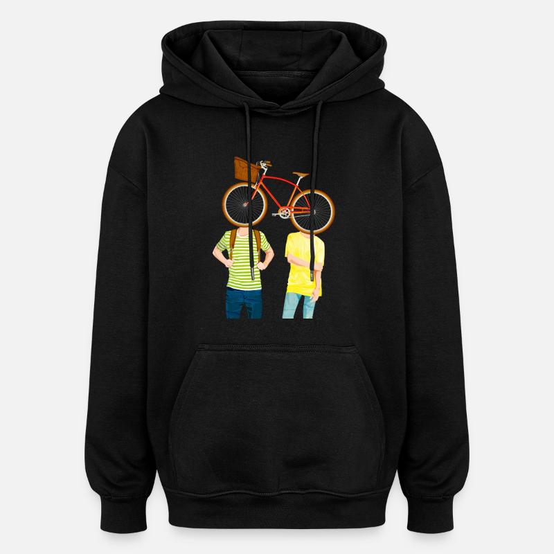 2ride - Oversized Unisex Hoodie - Schwarz