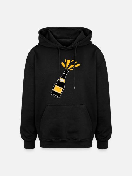 Schampus - Oversized Unisex Hoodie - Schwarz