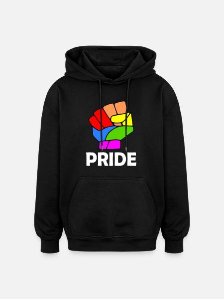 Pride - Oversized Unisex Hoodie - Schwarz