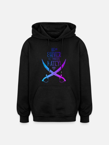 Pirate saber - Oversized Unisex Hoodie - black