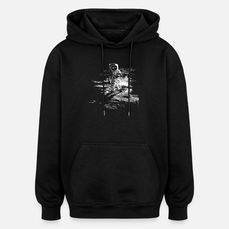 Space - Oversized Unisex Hoodie - black
