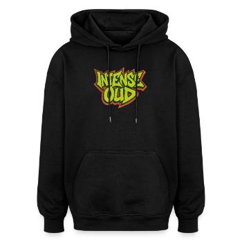Graffiti Merch - Sweat à capuche oversize unisexe - noir - Devant - Noah (186cm)