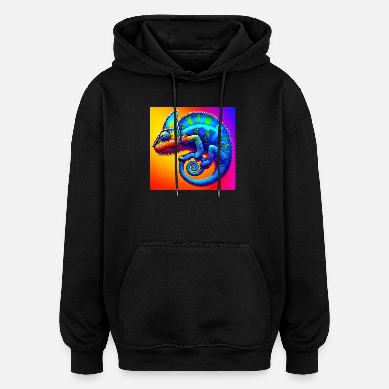 chameleon - Oversized Unisex Hoodie - black
