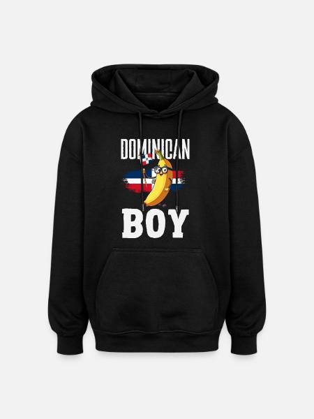 Dominican Republic Flag Dom Rep Pride - Oversized Unisex Hoodie - black