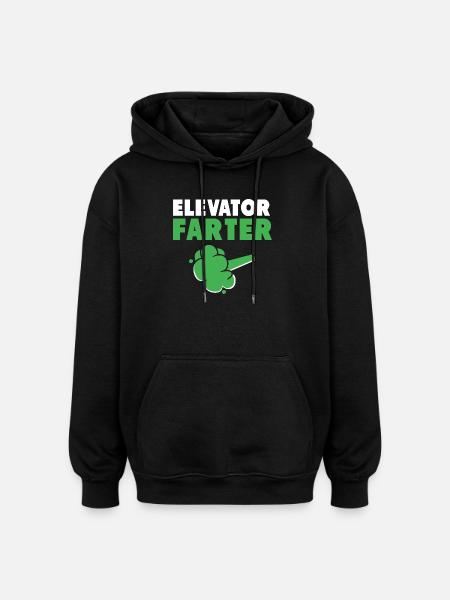 Lift - Oversized Unisex Hoodie - black