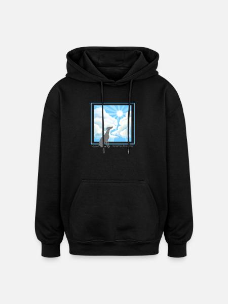 More Than a Pet - Sighthound - Oversized Unisex Hoodie - black