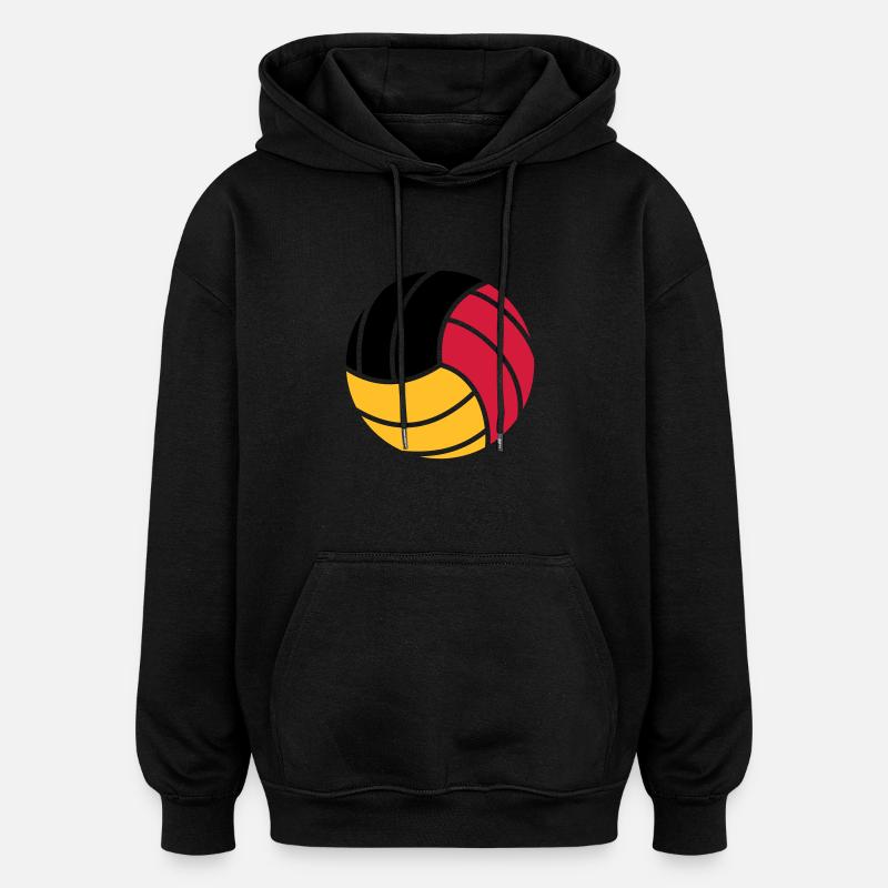 Volleyball 3c - Sweat à capuche oversize unisexe - noir
