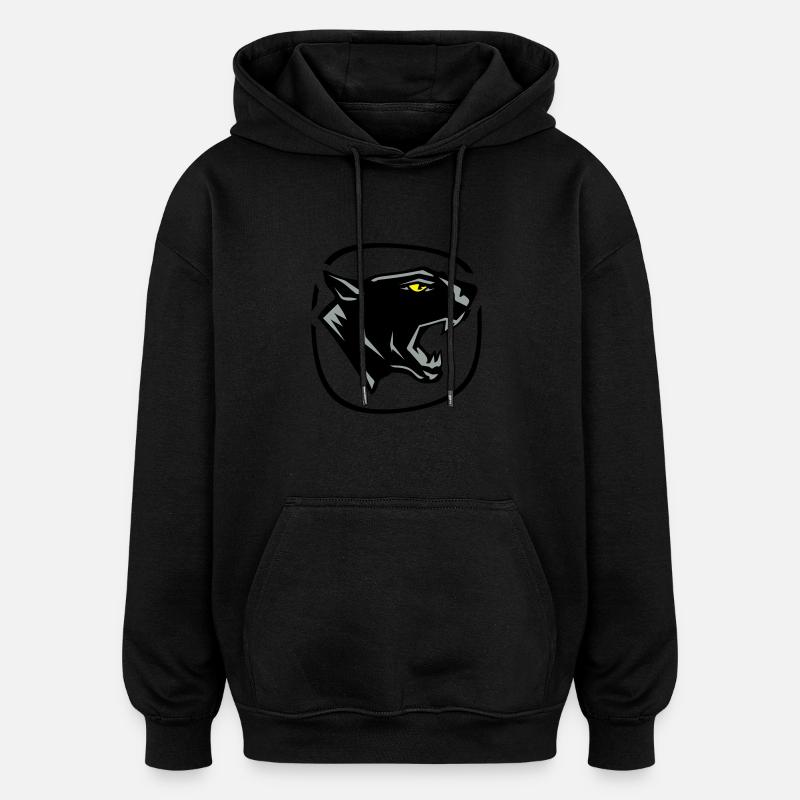 panthère_3 - Oversized Unisex Hoodie - black
