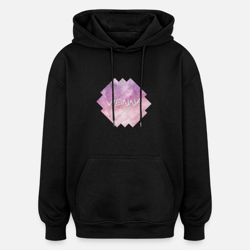 Vienne - Vienne - Sweat à capuche oversize unisexe - noir
