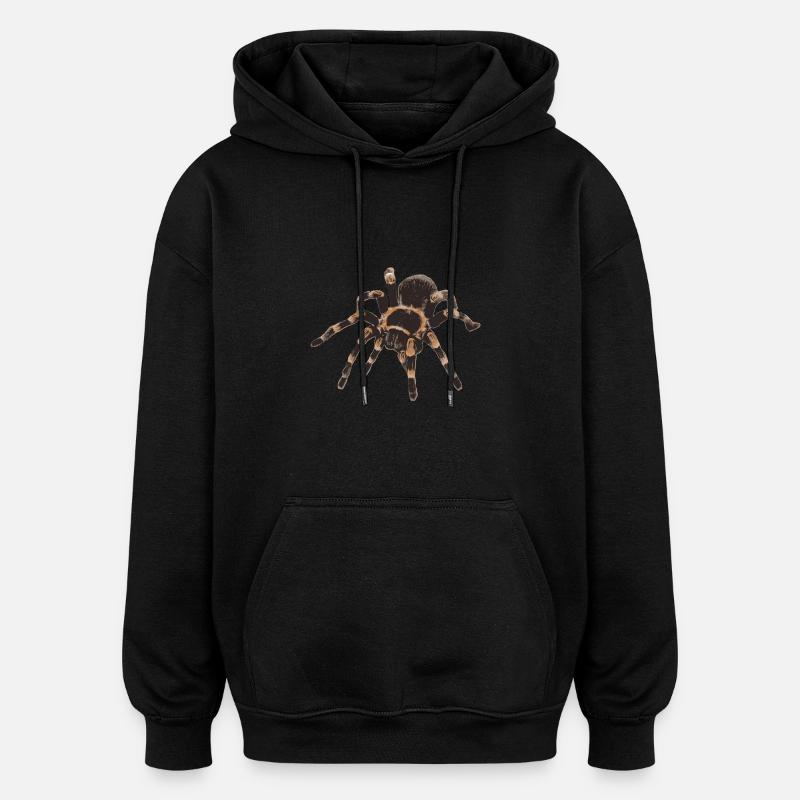 Tarantula Brachypelma smithi - Sweat à capuche oversize unisexe - noir