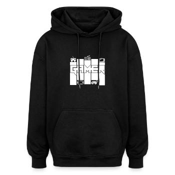 Gamer - Gamer Passion - Oversized Unisex Hoodie - Schwarz - Vorne - Noah (186cm)