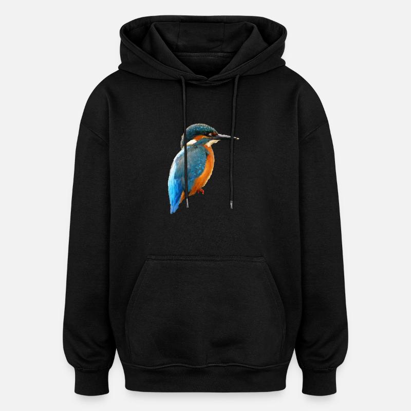 bird - Oversized Unisex Hoodie - black