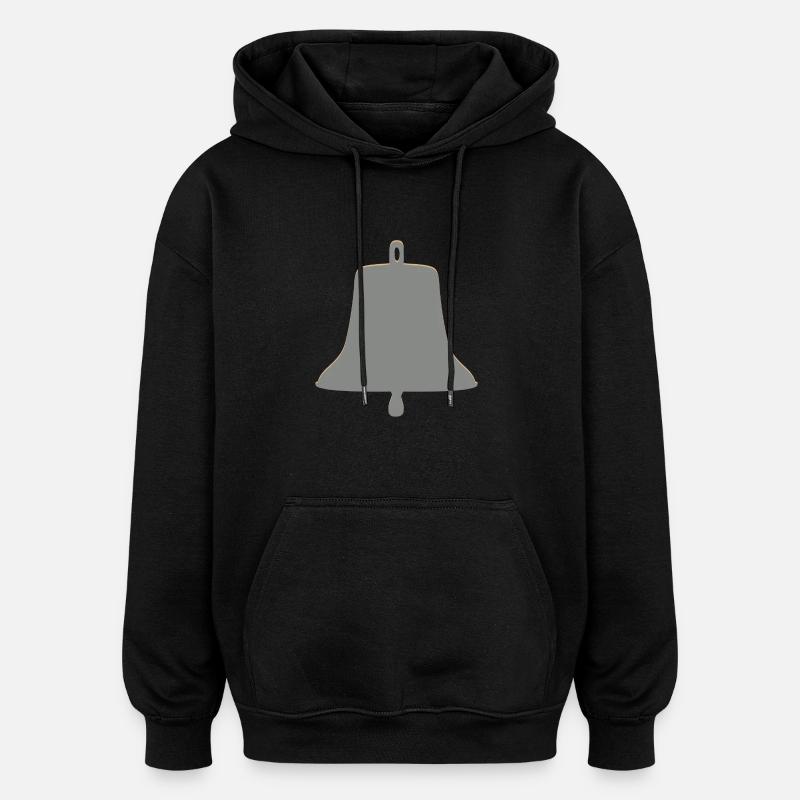 Große Glocke - Oversized Unisex Hoodie - Schwarz