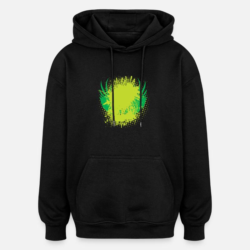 Vector background de - Oversized Unisex Hoodie - Schwarz