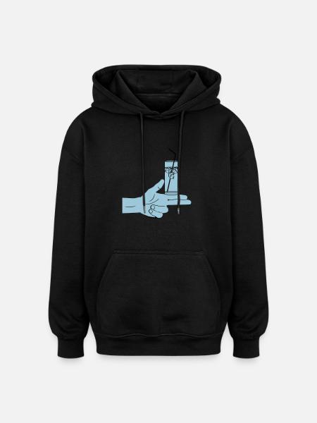 Pistolero Cóctel - Oversized Unisex Hoodie - Schwarz