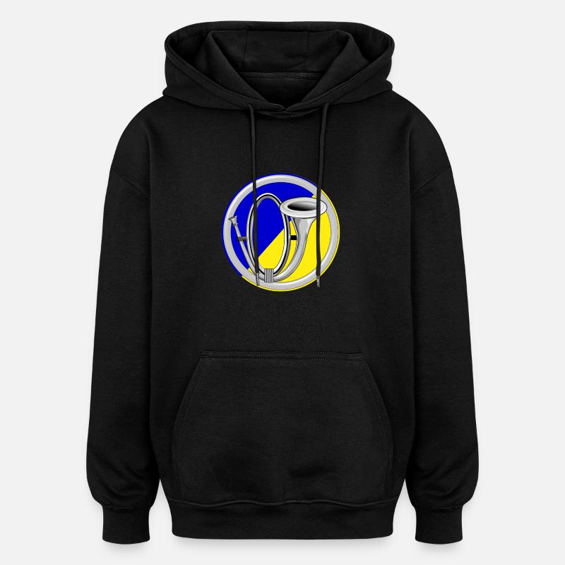 chasseurs alpins - Sweat à capuche oversize unisexe - noir