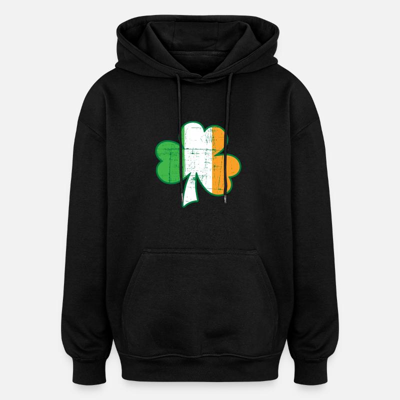 Irish flag de - Oversized Unisex Hoodie - Schwarz