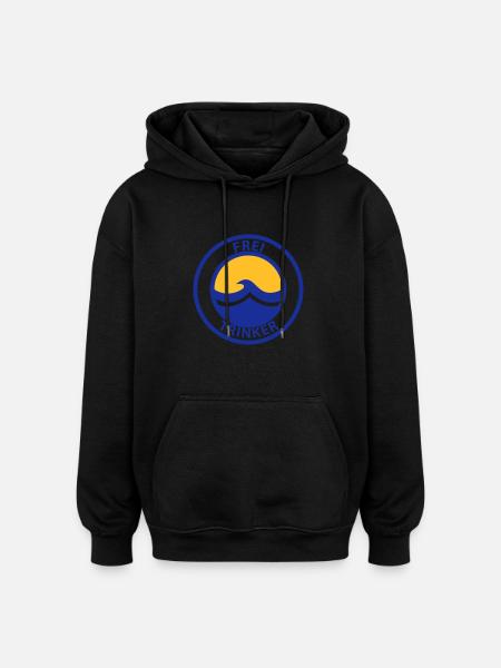 Freitrinker - Oversized Unisex Hoodie - Schwarz