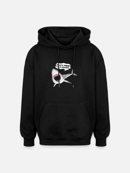 I'm a Shark! - Oversized Unisex Hoodie - black