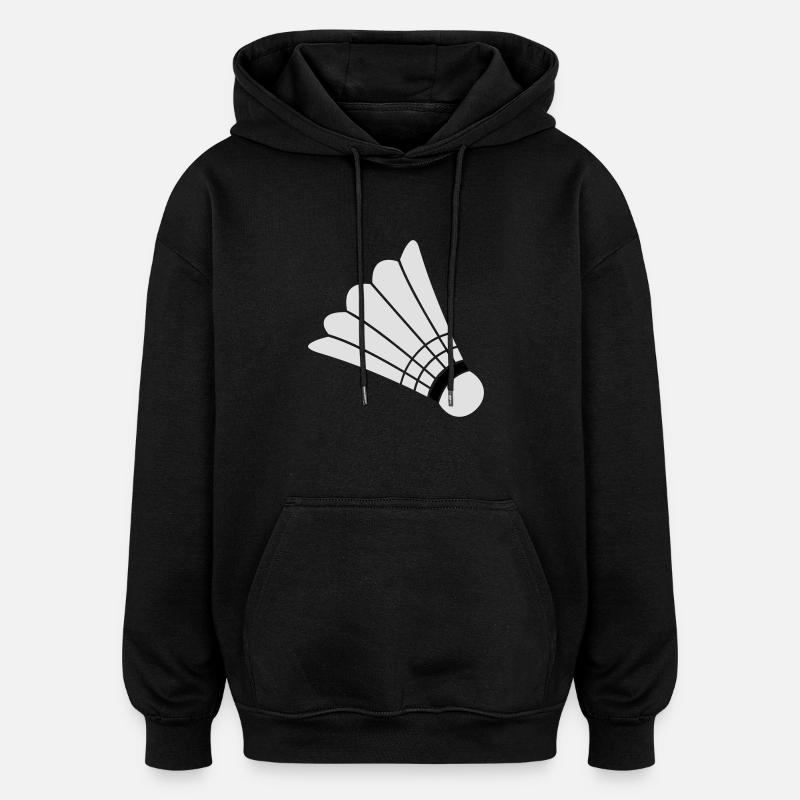 Badminton - Sweat à capuche oversize unisexe - noir