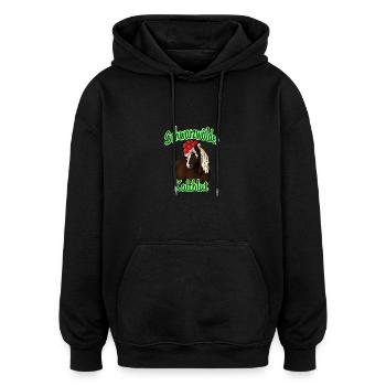 Schwarzwälder Kaltblut - Oversized Unisex Hoodie - Schwarz - Vorne - Noah (186cm)