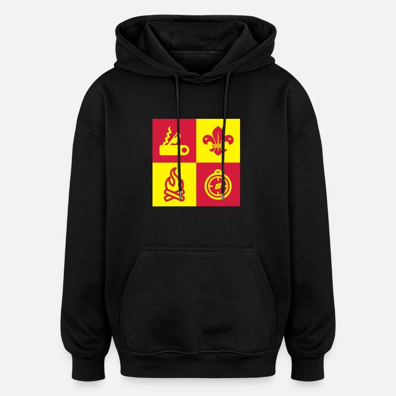 Scout / Scouting / Pfadfinder / Pfadfinderin - Oversized Unisex Hoodie - Schwarz