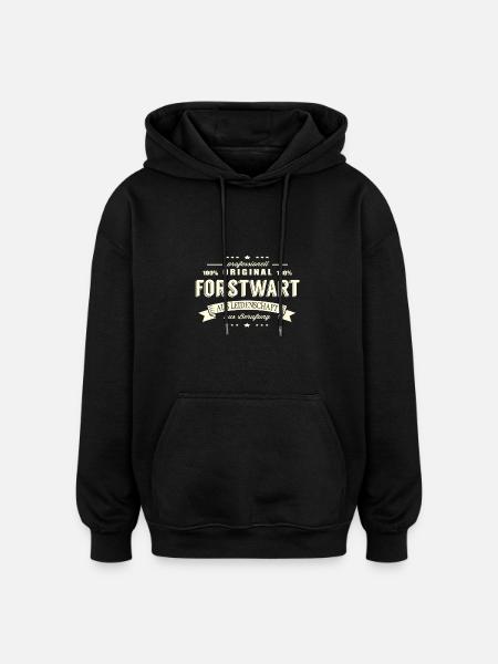 Forstwart aus Leidenschaft - Oversized Unisex Hoodie - Schwarz