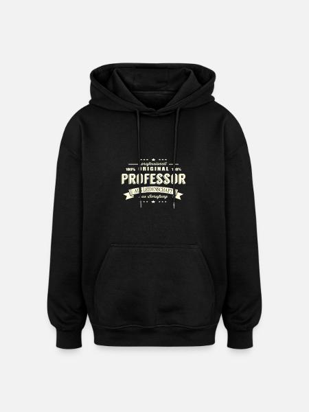 Professor aus Leidenschaft - Oversized Unisex Hoodie - Schwarz