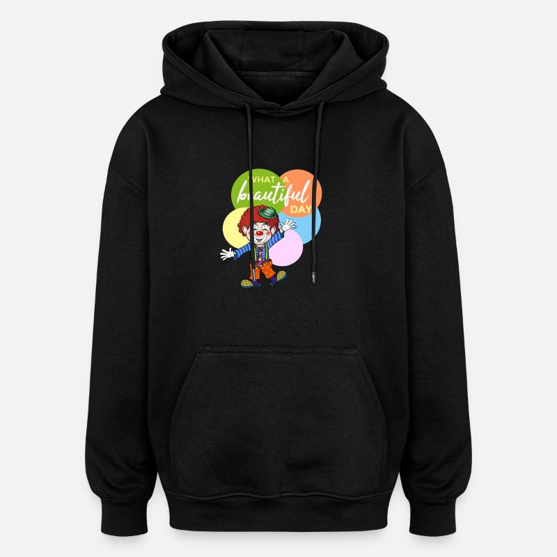 Quelle belle journée - Sweat à capuche oversize unisexe - noir