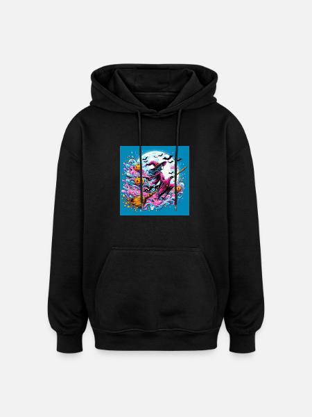 1000005326 - Oversized Unisex Hoodie - black