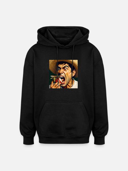 waps ! - Oversized Unisex Hoodie - black