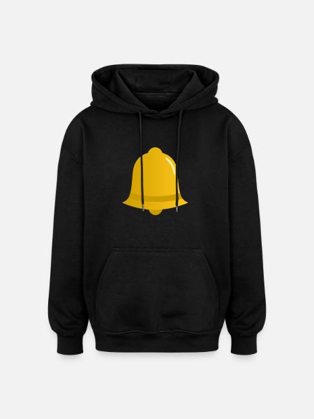Weihnachtsglocke - Oversized Unisex Hoodie - Schwarz