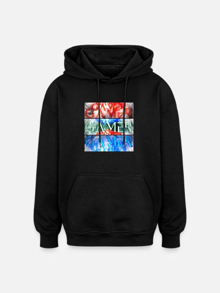 Gamer - Oversized Unisex Hoodie - black
