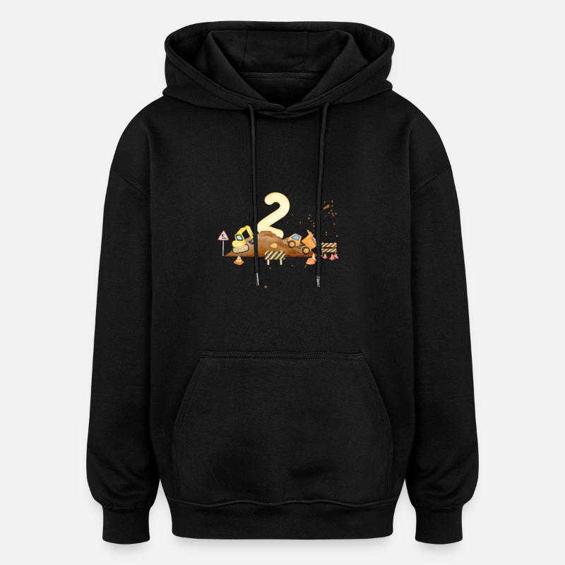 2. Jubiläum Baustelle - Oversized Unisex Hoodie - Schwarz