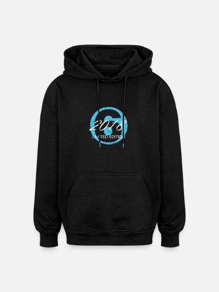 6 ans d’âge Edition Limitée - Sweat à capuche oversize unisexe - noir