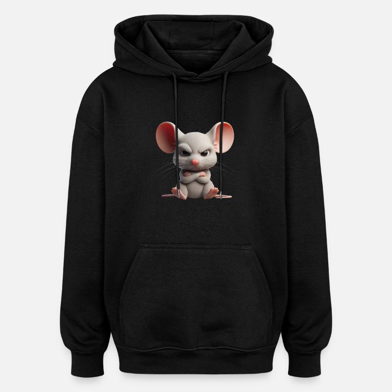 Mouse grim 2 - Oversized Unisex Hoodie - black