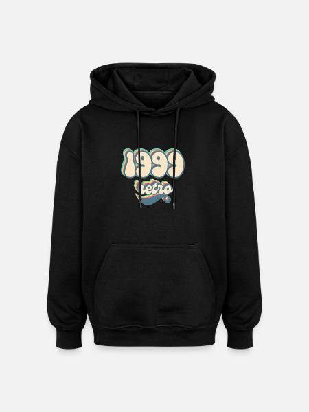 1999 Retro Gift Idea - Oversized Unisex Hoodie - black