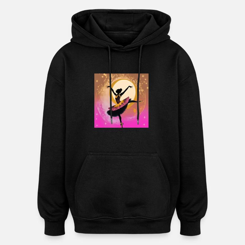 Tanzender Klang - Oversized Unisex Hoodie - Schwarz