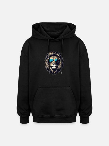 Shades of the Jungle - Oversized Unisex Hoodie - black