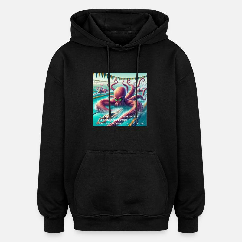 OIG2 2 173246pp1483899 - Sweat à capuche oversize unisexe - noir