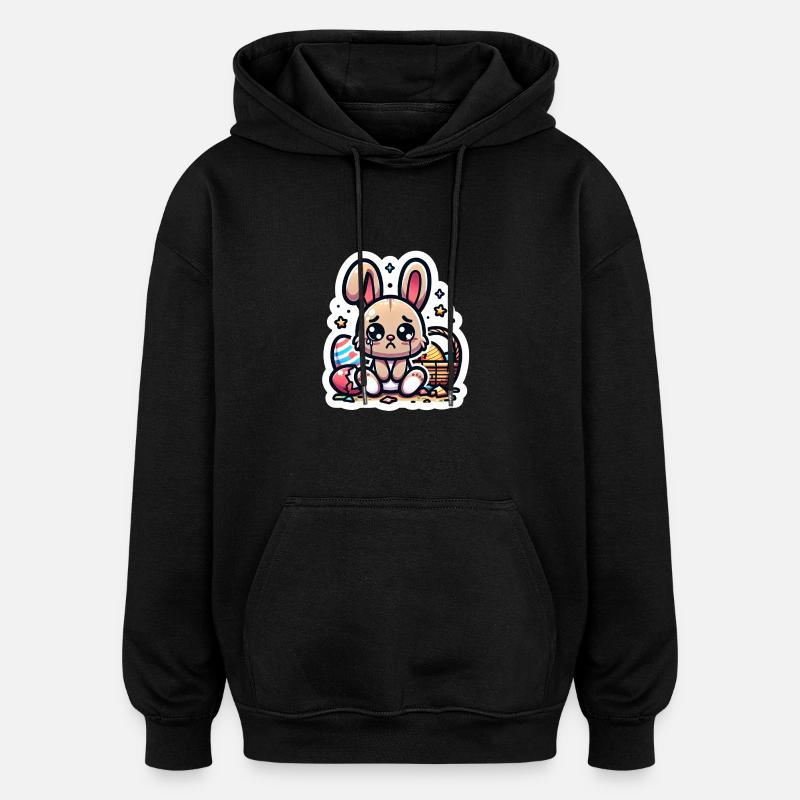Sad Bunny - Oversized Unisex Hoodie - Schwarz