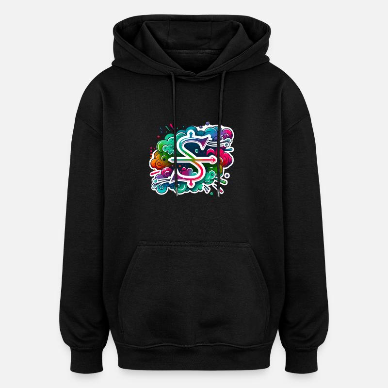 Zodiaque Sagittaire - Sweat à capuche oversize unisexe - noir
