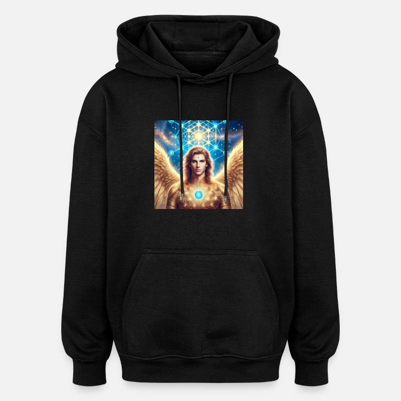Metatron Engel - Oversized Unisex Hoodie - Schwarz