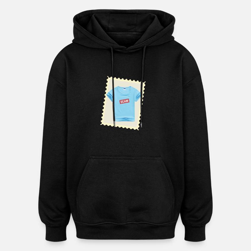 sc*am - Sweat à capuche oversize unisexe - noir