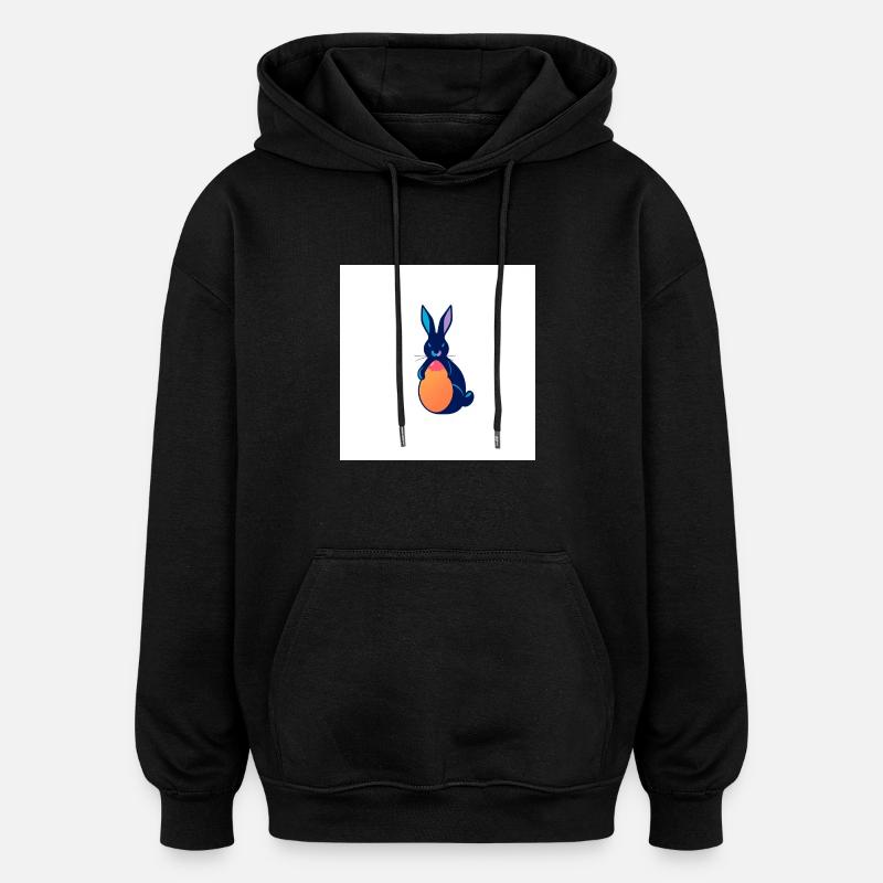 Hasi’s Ostermärchen - Oversized Unisex Hoodie - Schwarz