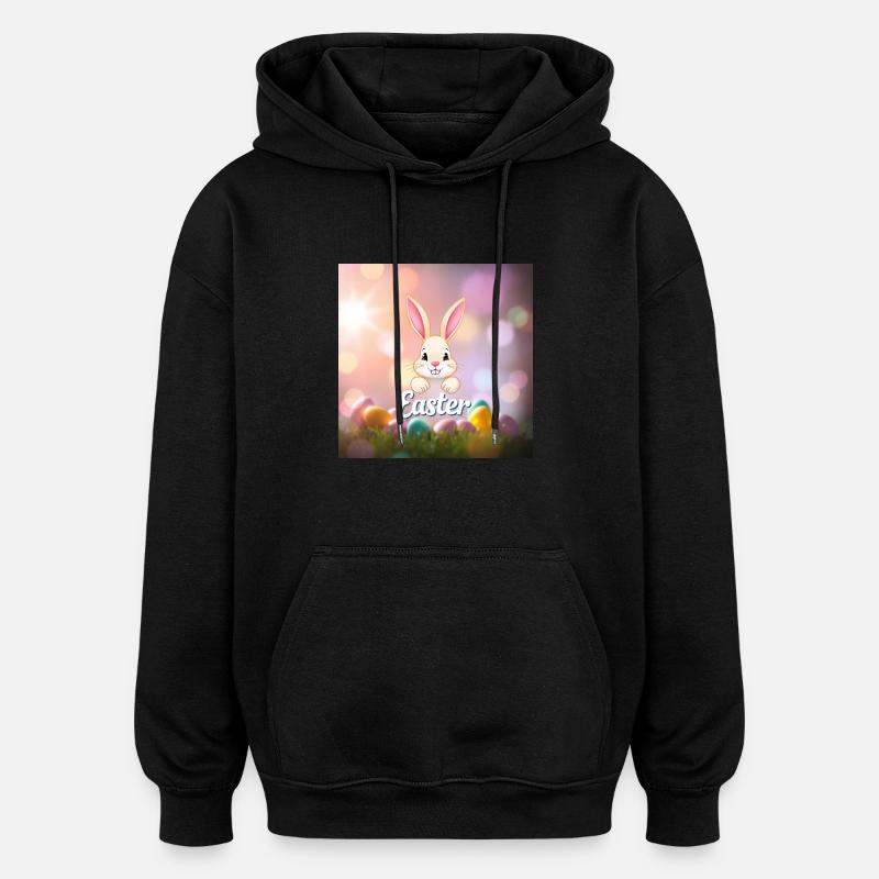 Hasi’s bunte Osterwelt - Oversized Unisex Hoodie - Schwarz