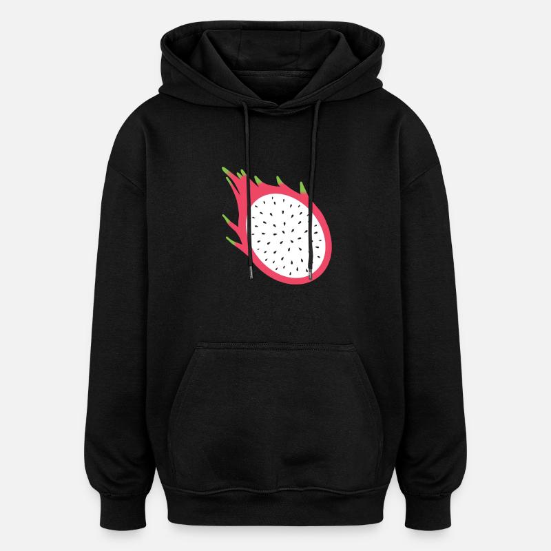 dragonfruit - Oversized Unisex Hoodie - black
