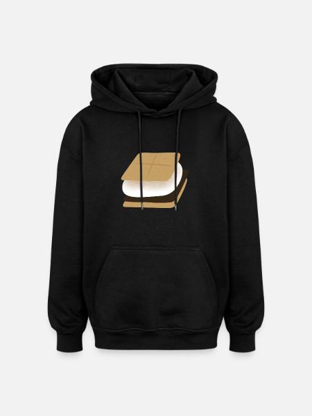 Smores - Oversized Unisex Hoodie - black